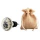 Rabbit Clock Ceramic Flat Wine Bottle Stopper